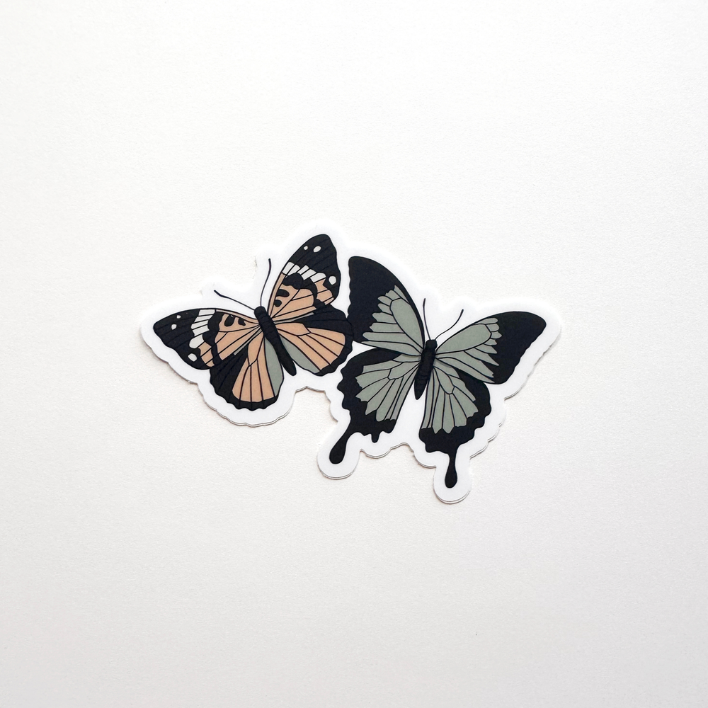 Vinyl Butterfly Sticker | Claire Floral