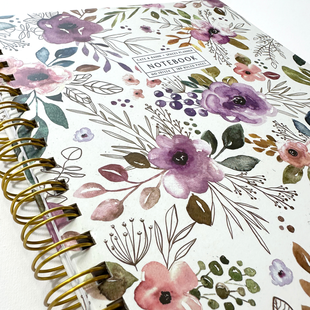 Premium Notebook | Autumn Amethyst Floral